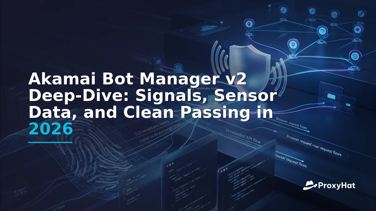 Akamai Bot Manager v2 Deep-Dive: Signals, Sensor Data, and Clean Passing in 2026