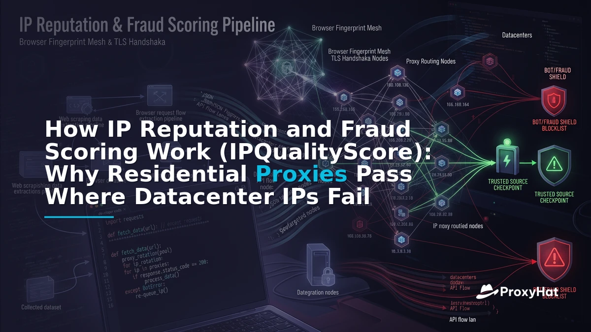 How IP Reputation and Fraud Scoring Work (IPQualityScore): Why Residential Proxies Pass Where Datacenter IPs Fail