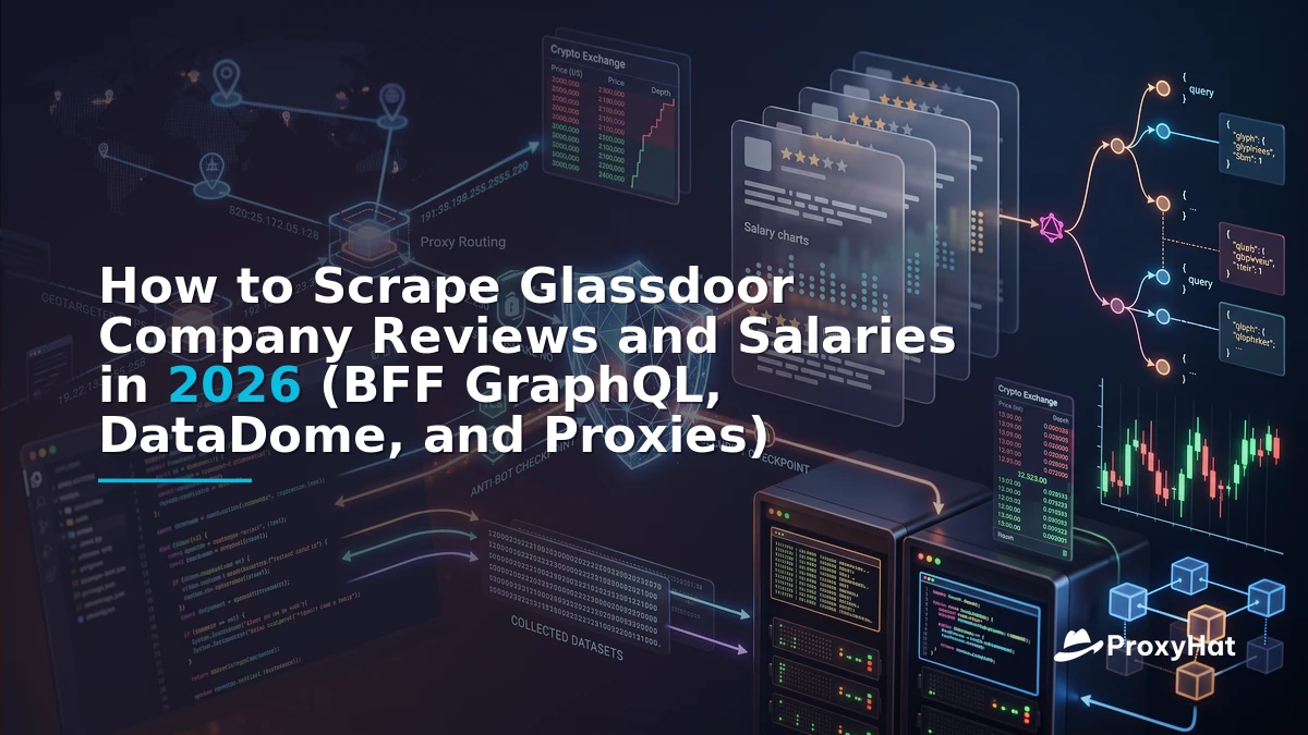 How to Scrape Glassdoor Company Reviews and Salaries in 2026 (BFF GraphQL, DataDome, and Proxies)