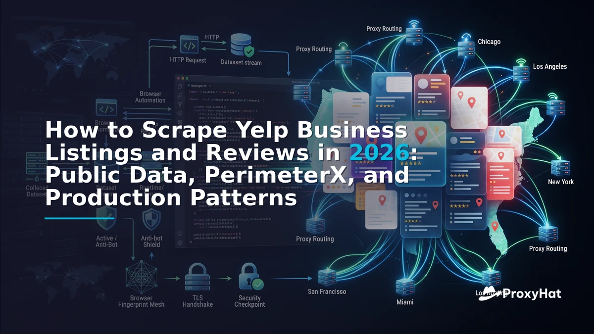 How to Scrape Yelp Business Listings and Reviews in 2026: Public Data, PerimeterX, and Production Patterns