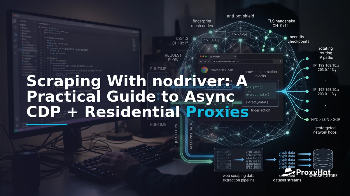 Scraping With nodriver: A Practical Guide to Async CDP + Residential Proxies