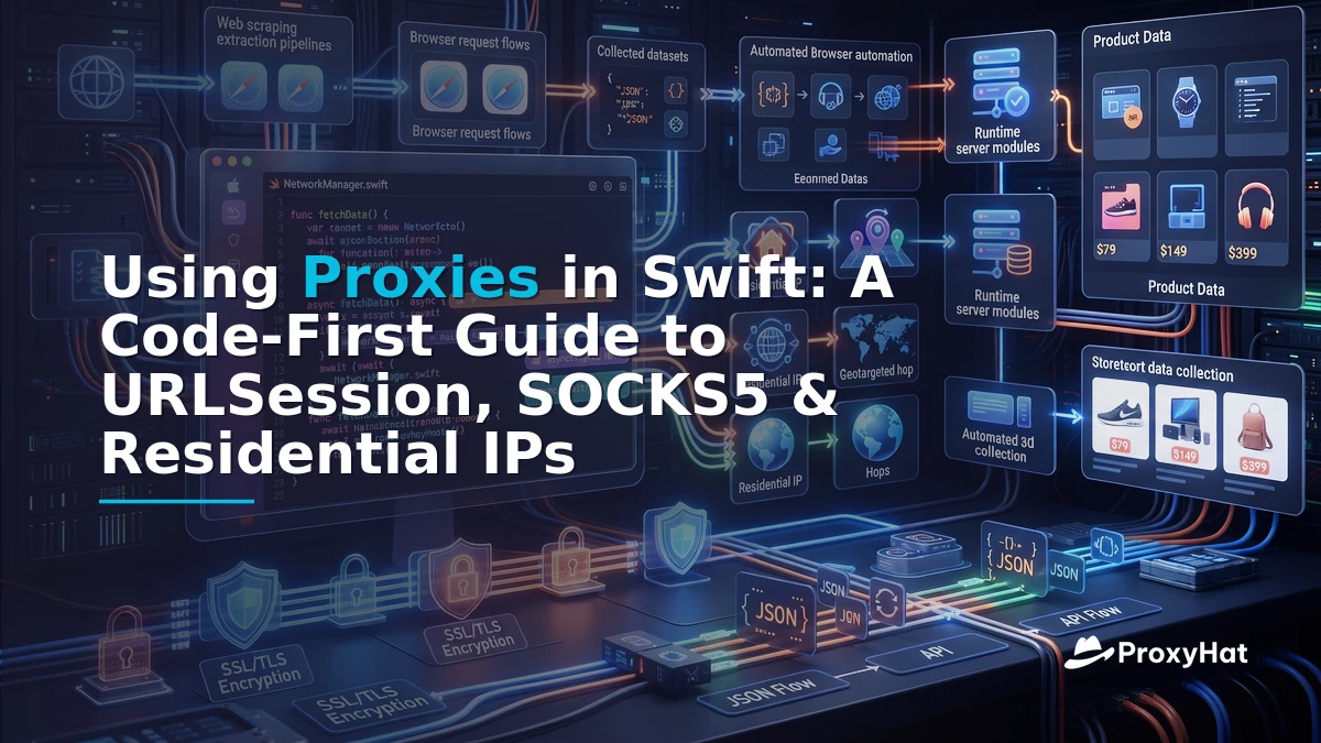 Using Proxies in Swift: A Code-First Guide to URLSession, SOCKS5 & Residential IPs