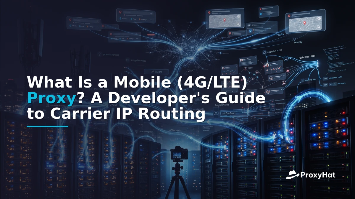 What Is a Mobile (4G/LTE) Proxy? A Developer's Guide to Carrier IP Routing