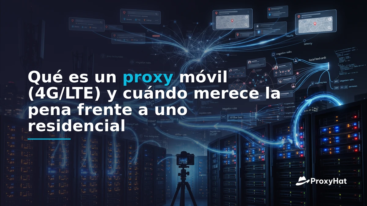 What Is a Mobile (4G/LTE) Proxy? A Developer's Guide to Carrier IP Routing