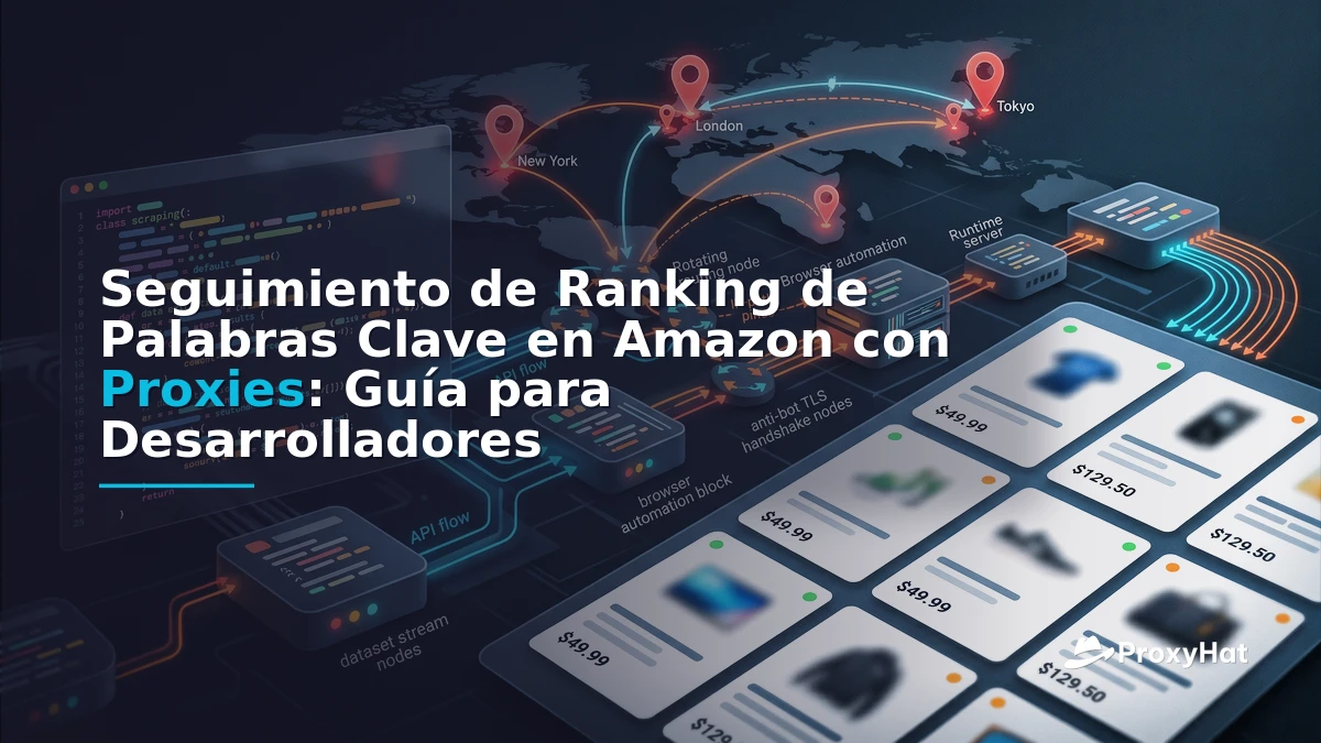 Amazon Keyword Rank Tracking with Proxies: A Developer's Guide