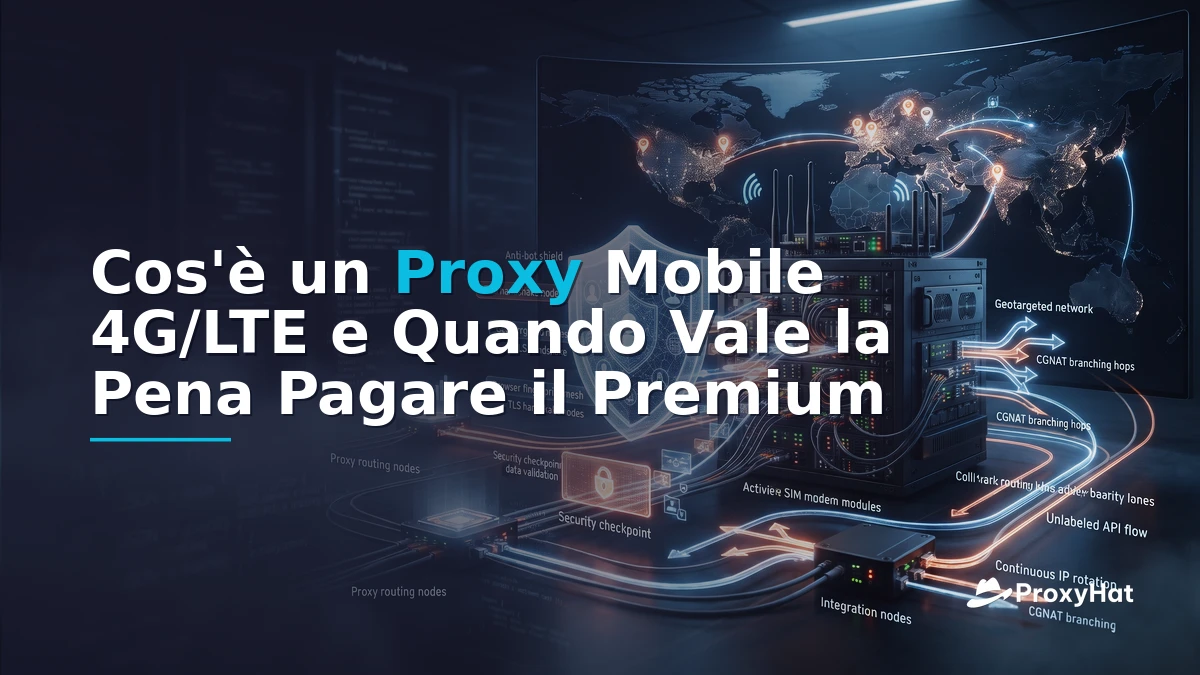 What Is a Mobile (4G/LTE) Proxy? A Developer's Guide to Carrier IPs, Trust Scores, and Cost Trade-offs