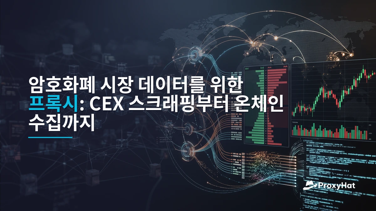 Proxies for Cryptocurrency Market Data: CEX Scraping & On-Chain Guide