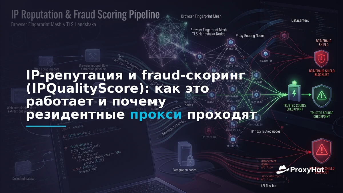 How IP Reputation and Fraud Scoring Work (IPQualityScore): Why Residential Proxies Pass Where Datacenter IPs Fail