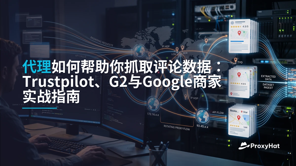 How Proxies Help You Scrape Reviews Data: Trustpilot, G2 & Google Business