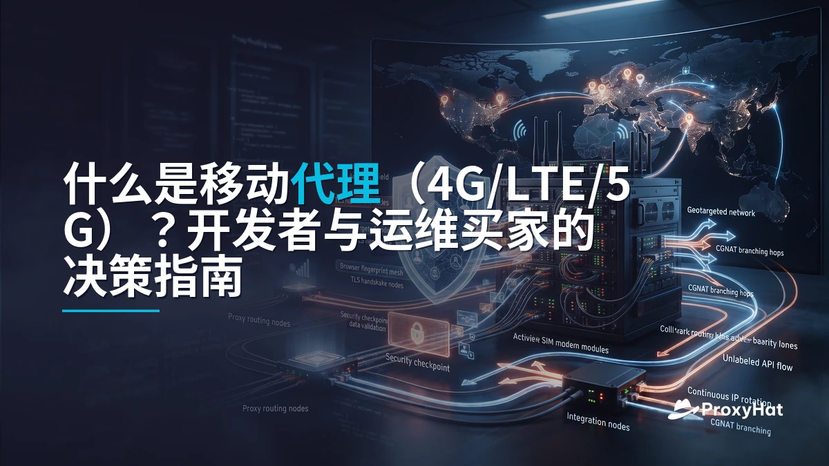 What Is a Mobile (4G/LTE) Proxy? A Developer's Guide to Carrier IPs, Trust Scores, and Cost Trade-offs