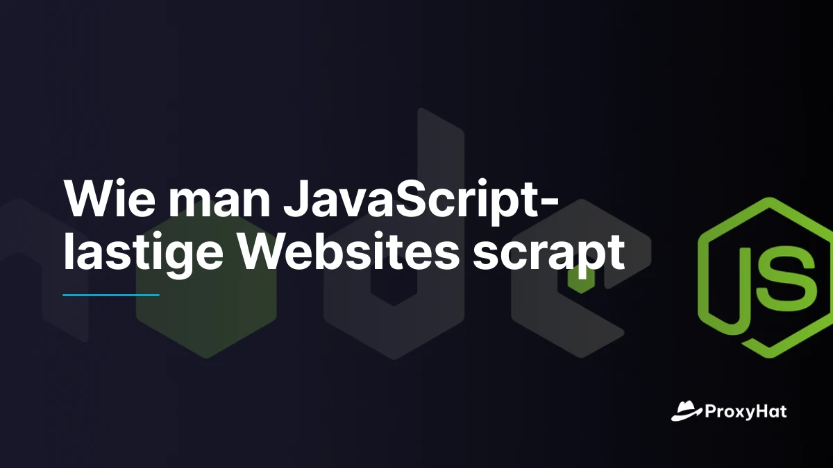 Wie man JavaScript-lastige Websites scrapt
