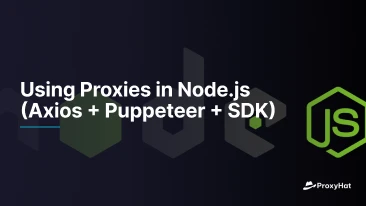 Using Proxies in Node.js (Axios + Puppeteer + SDK)